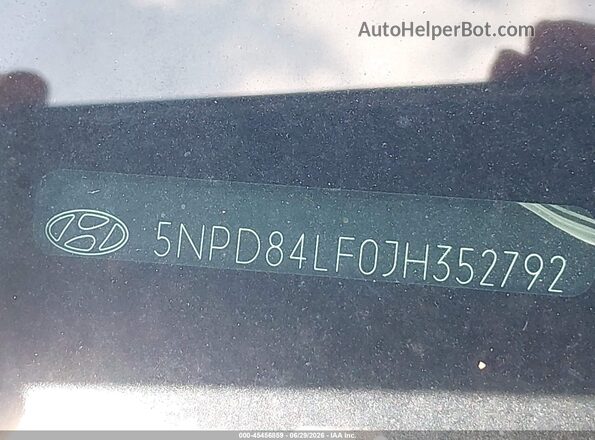 5NPD84LF0JH352792 2018 HYUNDAI ELANTRA Blue Widok komory silnika
