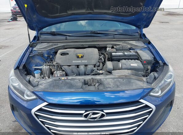 5NPD84LF0JH352792 2018 HYUNDAI ELANTRA Blue Widok z tyłu