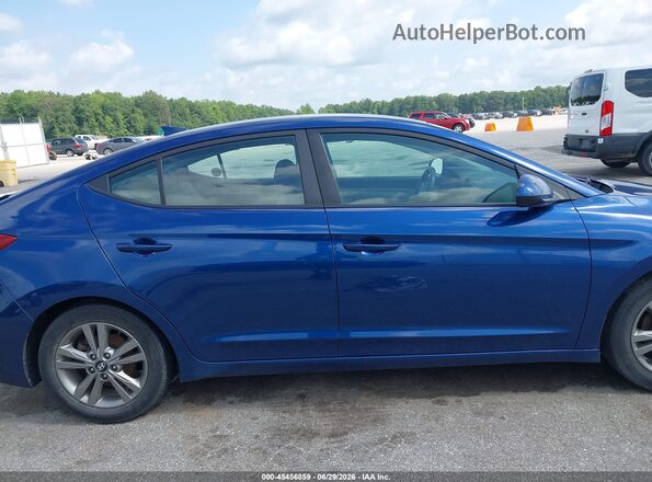 5NPD84LF0JH352792 2018 HYUNDAI ELANTRA Blue Widok wnętrza z tyłu