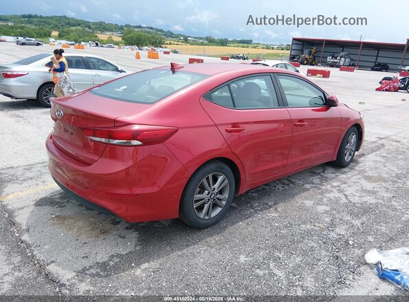 5NPD84LF0JH356311 2018 HYUNDAI ELANTRA Красный 