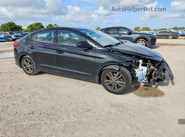 5NPD84LF0JH366577 2018 HYUNDAI ELANTRA Черный Передняя правая четверть