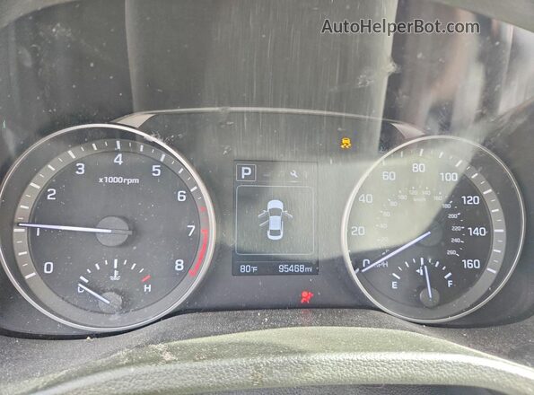 5NPD84LF0JH366577 2018 HYUNDAI ELANTRA Черный Вид щитка приборов