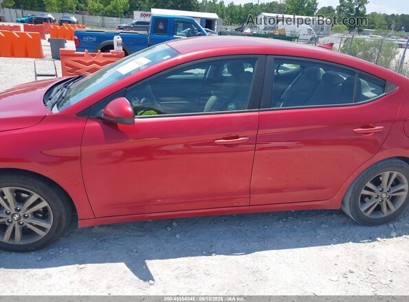 5NPD84LF0JH370693 2018 HYUNDAI ELANTRA Red Սալոնի 360 աստիճան տեսք