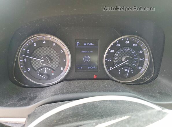 5NPD84LF0KH424804 2019 HYUNDAI ELANTRA Black Vista del cuadro de instrumentos