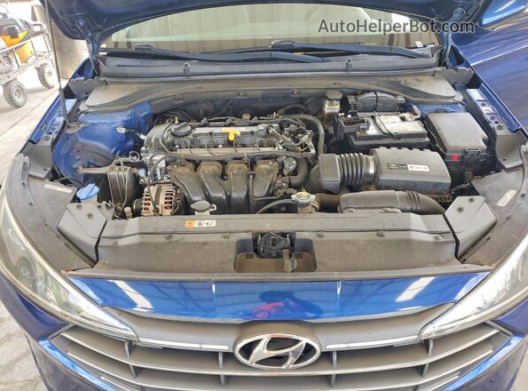 5NPD84LF0KH455602 2019 HYUNDAI ELANTRA Blue 