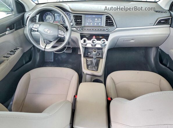 5NPD84LF0KH455602 2019 HYUNDAI ELANTRA Blue 