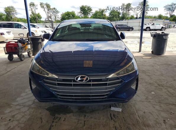 5NPD84LF0KH455602 2019 HYUNDAI ELANTRA Blue 