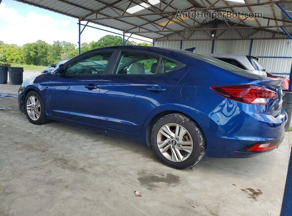 5NPD84LF0KH455602 2019 HYUNDAI ELANTRA Blue 