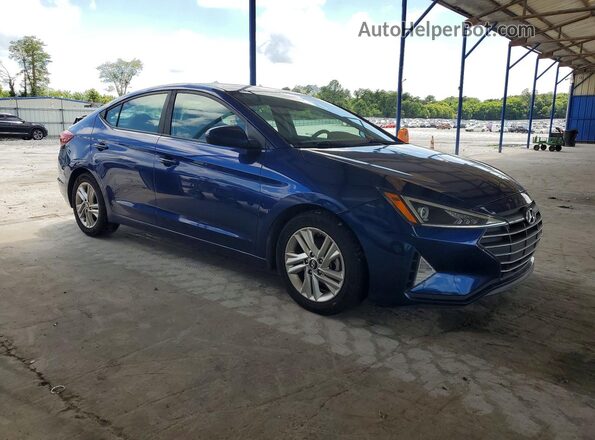 5NPD84LF0KH455602 2019 HYUNDAI ELANTRA Blue 