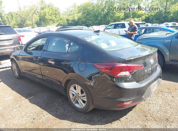 5NPD84LF0KH464784 2019 HYUNDAI ELANTRA Черный Задняя левая четверть