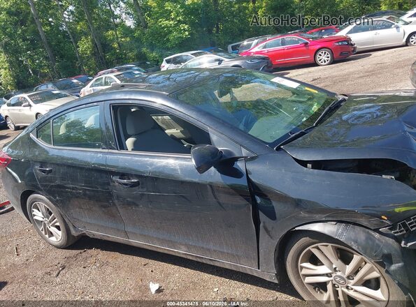 5NPD84LF0KH464784 2019 HYUNDAI ELANTRA Черный Панорамный вид салона 360°