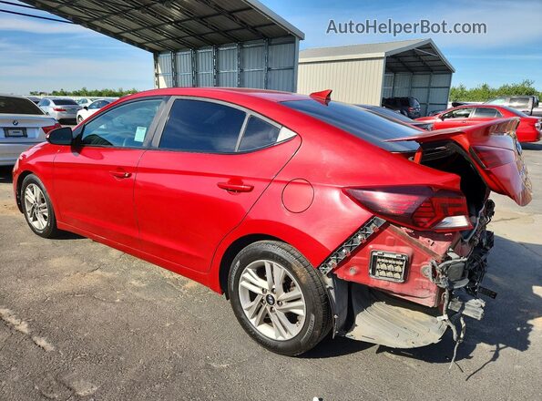 5NPD84LF0LH520501 2020 HYUNDAI ELANTRA Red Trasero izquierdo