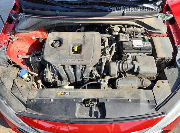 5NPD84LF0LH520501 2020 HYUNDAI ELANTRA Red Vista interior trasera