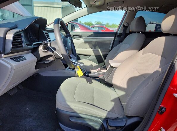 5NPD84LF0LH520501 2020 HYUNDAI ELANTRA Red Vista interior delantera