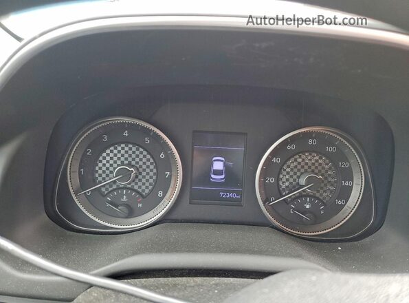 5NPD84LF0LH533488 2020 HYUNDAI ELANTRA Blue Вид щитка приладів