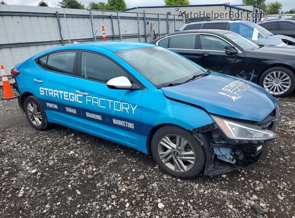 5NPD84LF0LH533488 2020 HYUNDAI ELANTRA Blue Передня права чверть