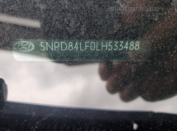 5NPD84LF0LH533488 2020 HYUNDAI ELANTRA Blue Вид підкапотного простору