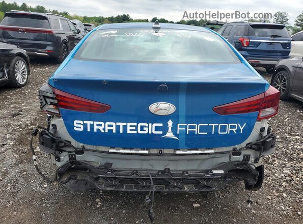 5NPD84LF0LH533488 2020 HYUNDAI ELANTRA Blue Вид ззаду