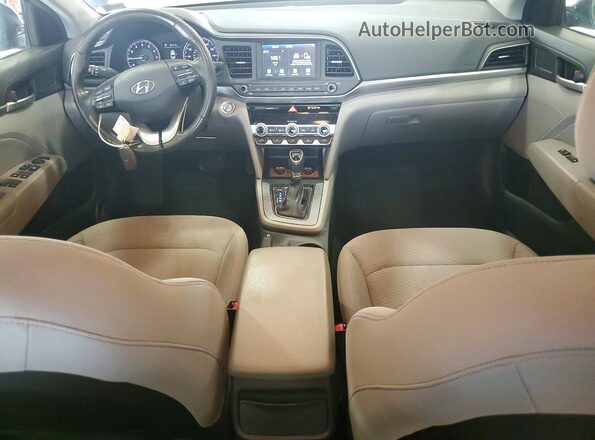5NPD84LF0LH629914 2020 HYUNDAI ELANTRA Blue Vista del salpicadero