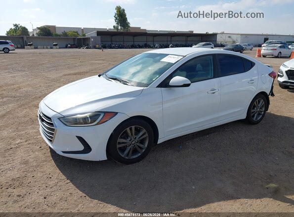 5NPD84LF1HH011136 2017 HYUNDAI ELANTRA White Առջևի ձախ երեք քառորդ տեսարան