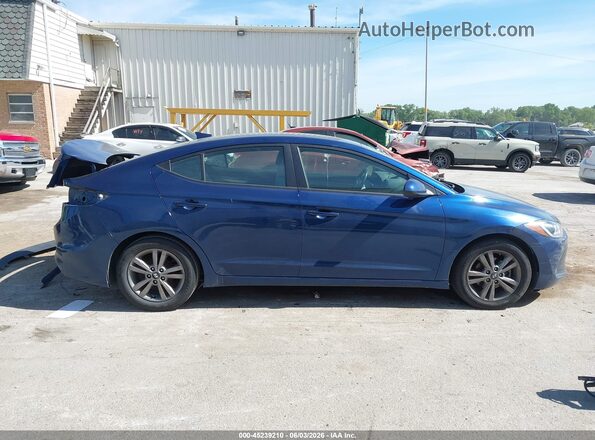 5NPD84LF1HH031354 2017 HYUNDAI ELANTRA Blue Вид задньої частини салону