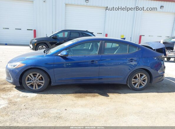 5NPD84LF1HH031354 2017 HYUNDAI ELANTRA Blue Панорамний вид салону 360°