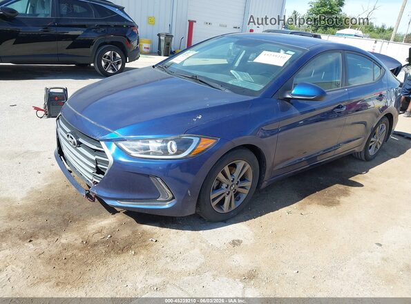 5NPD84LF1HH031354 2017 HYUNDAI ELANTRA Blue Передня ліва чверть