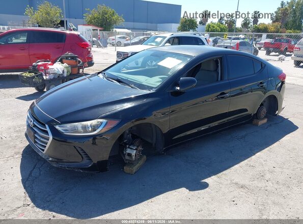5NPD84LF1HH038448 2017 HYUNDAI ELANTRA Черный Передняя левая четверть