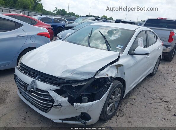 5NPD84LF1HH048199 2017 HYUNDAI ELANTRA White Առջևի ձախ երեք քառորդ տեսարան