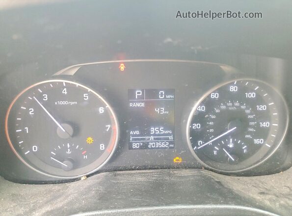 5NPD84LF1HH049997 2017 HYUNDAI ELANTRA Silver Widok zestawu wskaźników