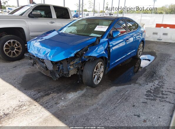 5NPD84LF1HH057064 2017 HYUNDAI ELANTRA Blue Передня ліва чверть