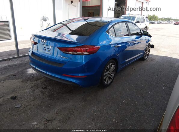 5NPD84LF1HH057064 2017 HYUNDAI ELANTRA Blue Задня права чверть