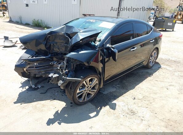 5NPD84LF1HH089366 2017 HYUNDAI ELANTRA Black Vista tres cuartos delantera izquierda