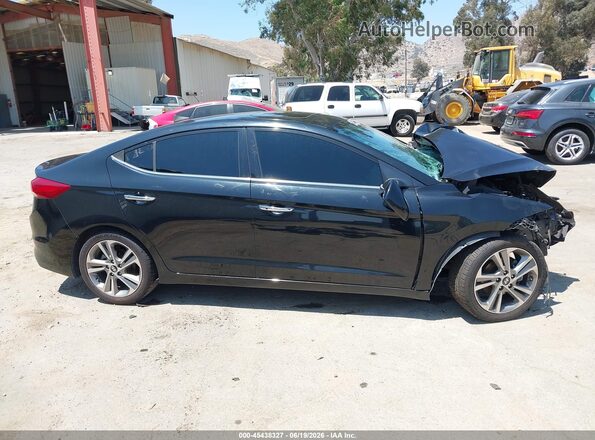 5NPD84LF1HH089366 2017 HYUNDAI ELANTRA Black Vista del cuadro de instrumentos