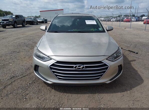 5NPD84LF1HH118459 2017 HYUNDAI ELANTRA Желто-коричневый Вид щитка приборов