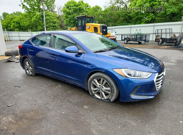 5NPD84LF1HH186194 2017 HYUNDAI ELANTRA Синий Передняя правая четверть