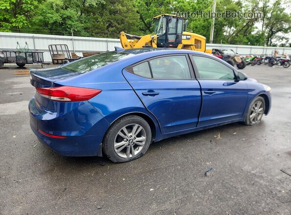 5NPD84LF1HH186194 2017 HYUNDAI ELANTRA Синий Задняя правая четверть