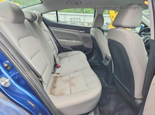 5NPD84LF1HH186194 2017 HYUNDAI ELANTRA Синий Вид задних сидений