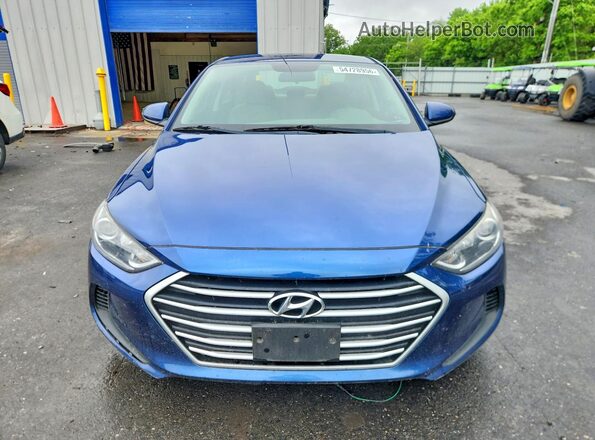 5NPD84LF1HH186194 2017 HYUNDAI ELANTRA Синий Вид спереди