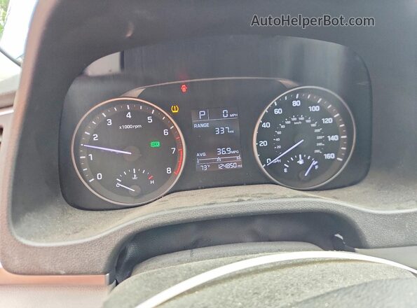 5NPD84LF1HH186194 2017 HYUNDAI ELANTRA Синий Вид щитка приборов