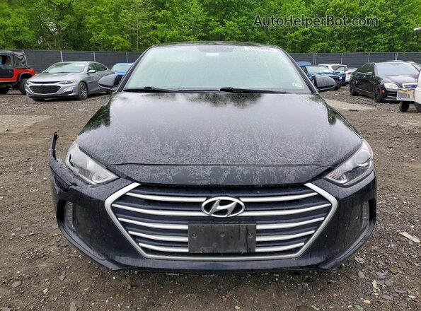 5NPD84LF1JH228790 2018 HYUNDAI ELANTRA Black Widok z przodu