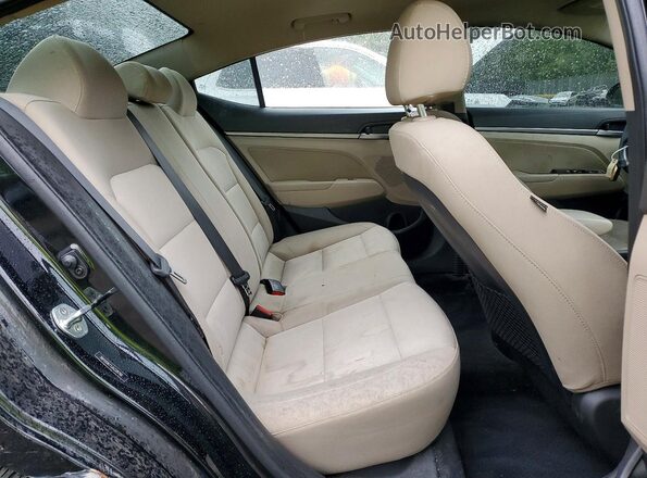 5NPD84LF1JH228790 2018 HYUNDAI ELANTRA Black Widok tylnych siedzeń