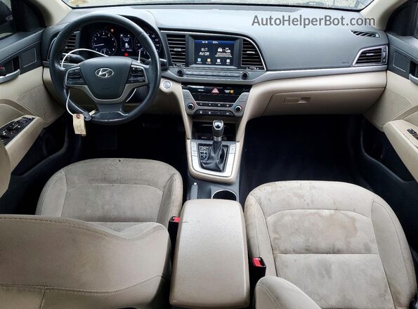 5NPD84LF1JH228790 2018 HYUNDAI ELANTRA Black Widok deski rozdzielczej