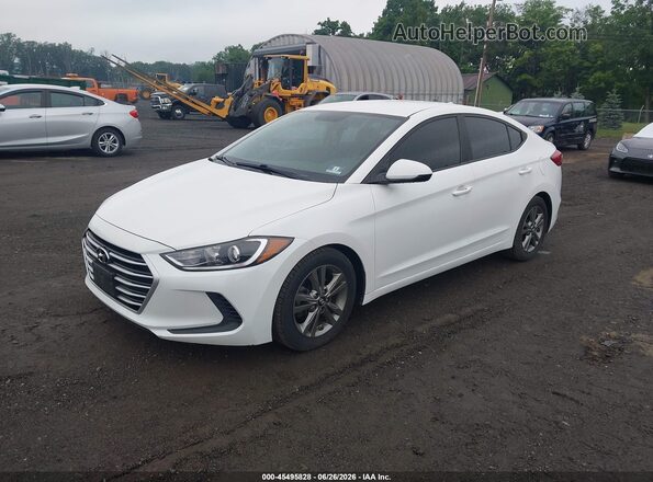 5NPD84LF1JH240292 2018 HYUNDAI ELANTRA White Vista tres cuartos delantera izquierda