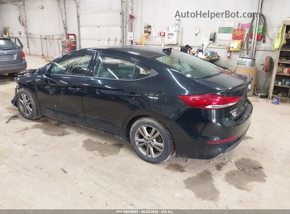 5NPD84LF1JH242026 2018 HYUNDAI ELANTRA Black Trasero izquierdo