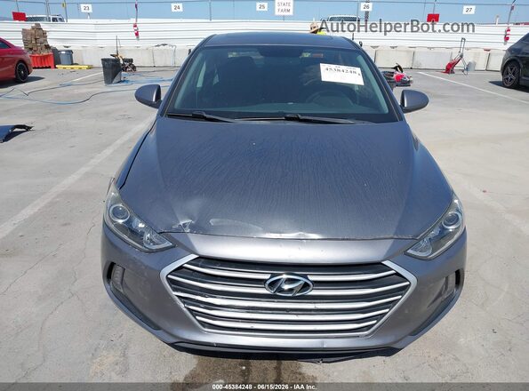 5NPD84LF1JH285636 2018 HYUNDAI ELANTRA Gray Սարքավորումների վահանակի տեսք