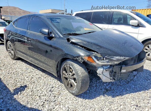 5NPD84LF1JH320272 2018 HYUNDAI ELANTRA Black წინა მარჯვენა