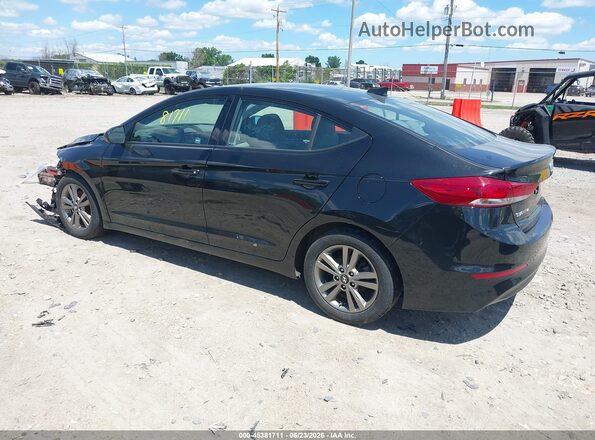 5NPD84LF1JH331496 2018 HYUNDAI ELANTRA Black Հետևի ձախ
