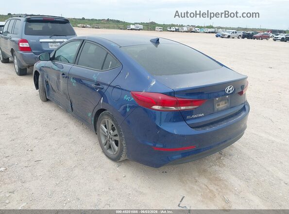 5NPD84LF1JH361274 2018 HYUNDAI ELANTRA Blue Задня ліва чверть