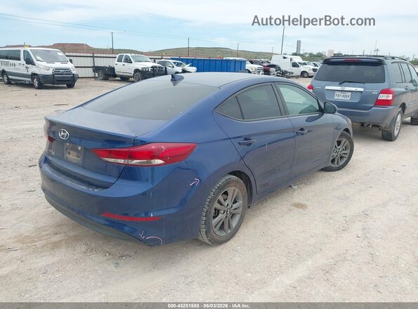 5NPD84LF1JH361274 2018 HYUNDAI ELANTRA Blue Задня права чверть